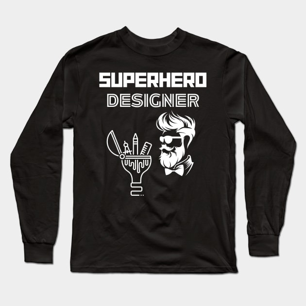 Superhero Designer Long Sleeve T-Shirt by MyUniqueTee